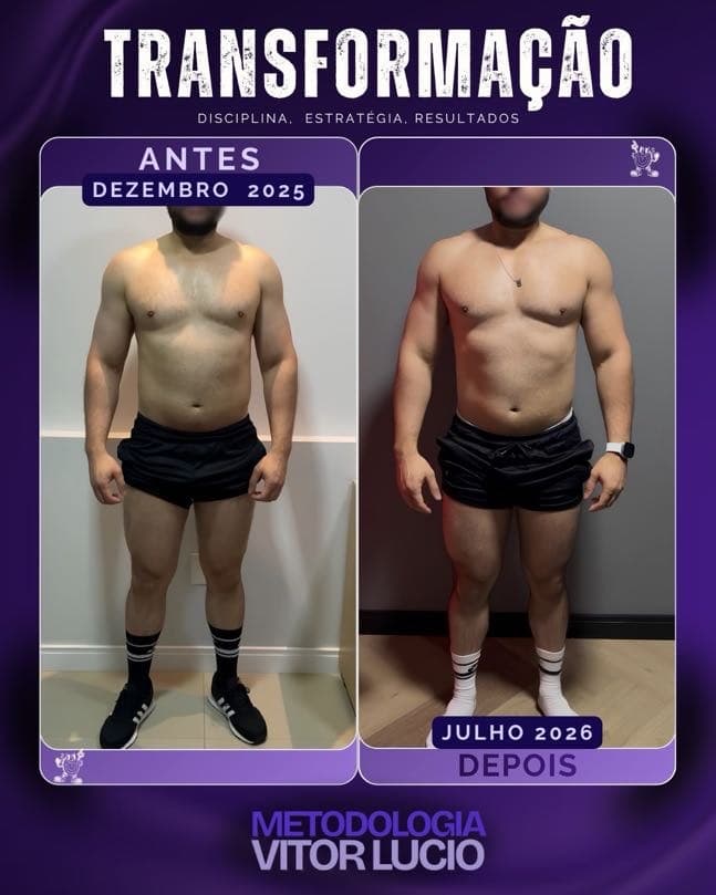 Antes e depois de um aluno da Team Vitor Lucio